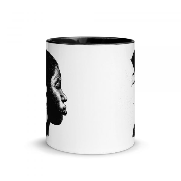 Weiß auf Schwarz - Tasse – Bild 2
