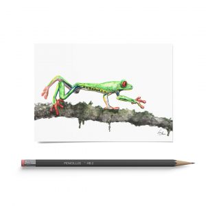 Kunstdruck DIN A6 Frosch