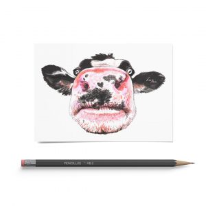 Kunstdruck DIN A6 Kuh