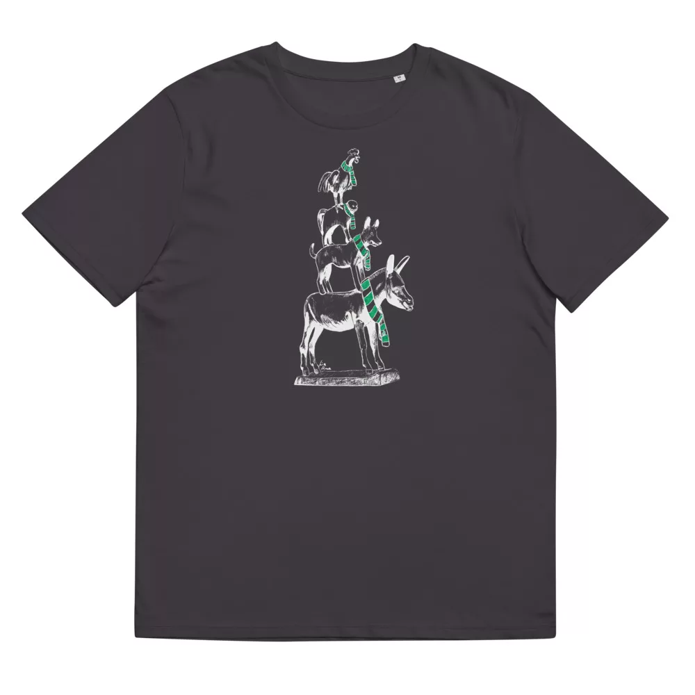 Bremerstadtmusikanten mit Werder-Schal – T-Shirt (Unisex)