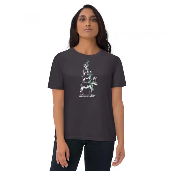 Bremerstadtmusikanten mit Werder-Schal – T-Shirt (Unisex) – Bild 2