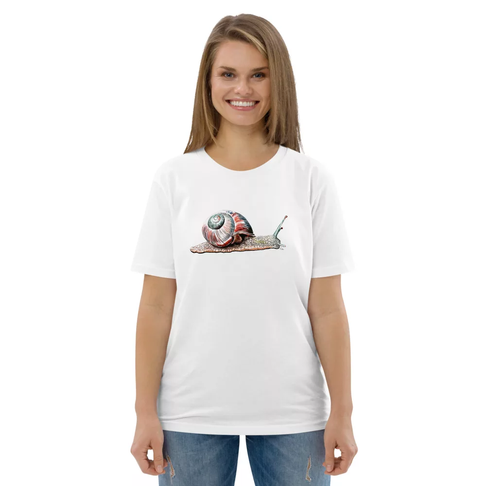 Schnecke Bio T-Shirt Unisex – Bild 3