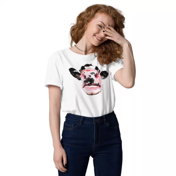 Kuh Bio-T-Shirt Unisex – Bild 3