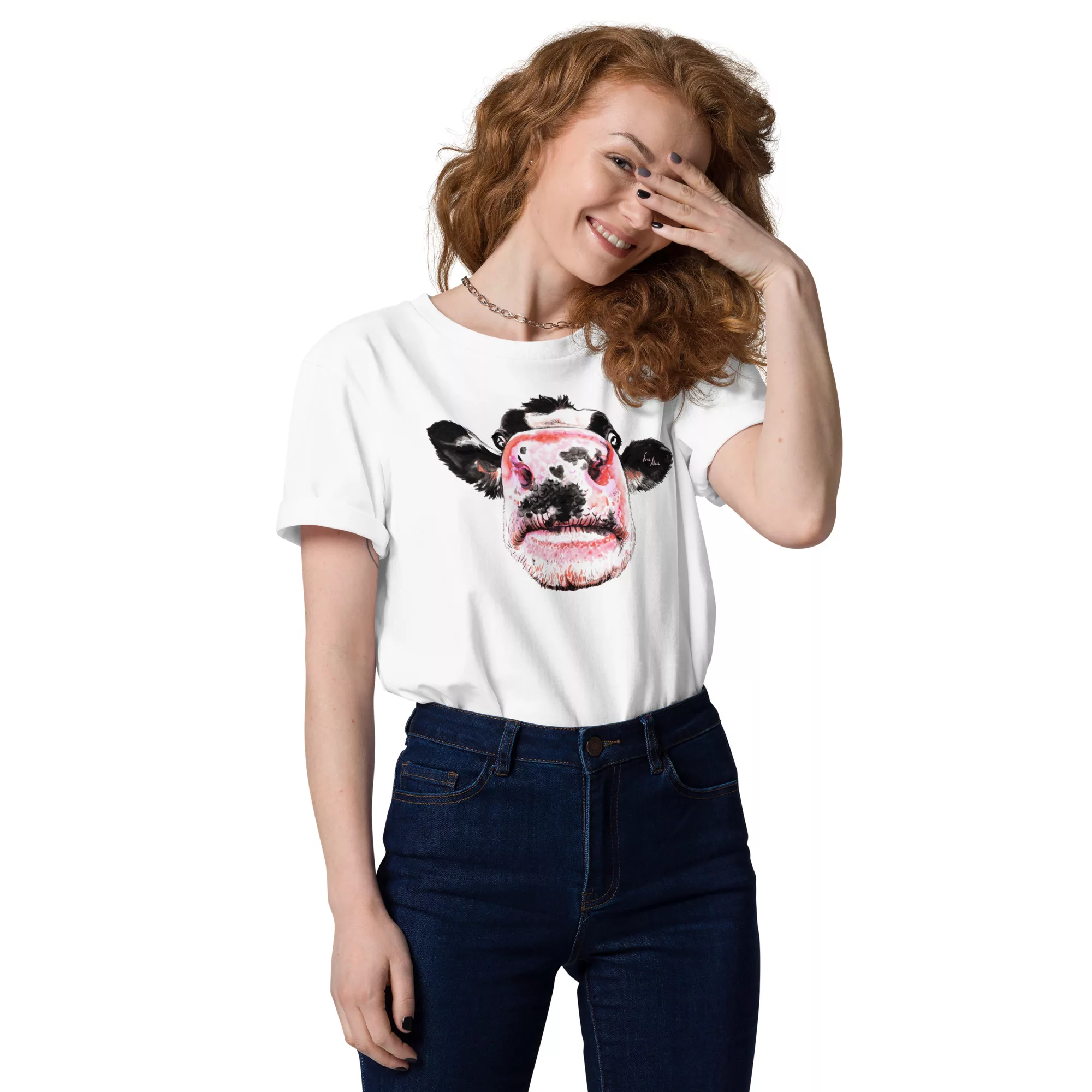 Kuh Bio-T-Shirt Unisex – Bild 3