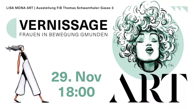 Frauen in Bewegung Vernissage & Ausstellung von Lisa Mona