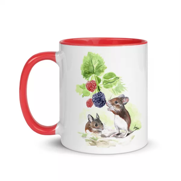 Brombeer-Mäuse Tasse – Bild 3
