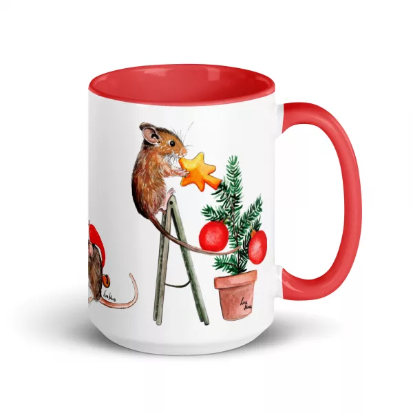 Weihnachts-Mäuse Tasse – Bild 2