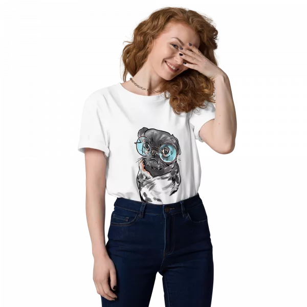 Mops Bio-Baumwoll T-Shirt unisex – Bild 3