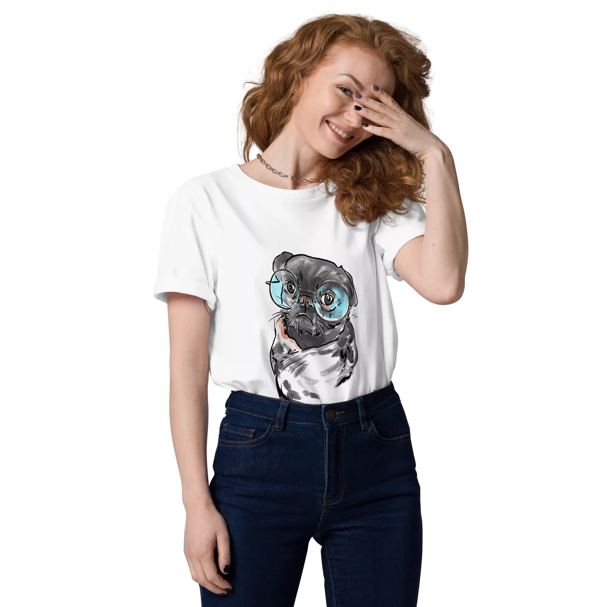 Mops Bio-Baumwoll T-Shirt unisex – Bild 3
